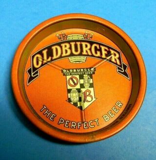 Rare Vintage Oldburger United Brewing Company Newark Jersey Tip Tray Sign