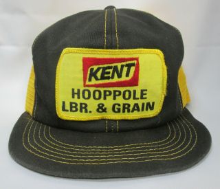 Vintage Kent Feed Snapback Cap Hat - K - Brand - Hooppole Il Lumber & Grain