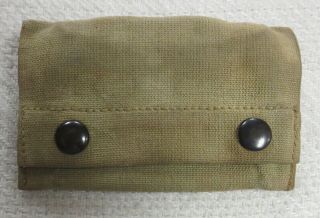Ww1 Vintage Us Army Issue First Aid Bandage Pouch 1917 Dated