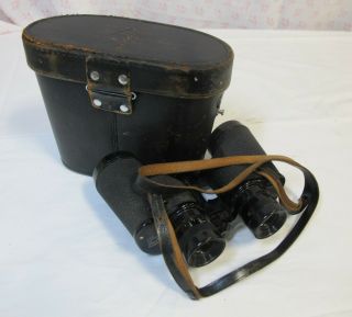 Vintage Bausch & Lomb Zephyr 8 X 30 Binoculars,  Leather Case
