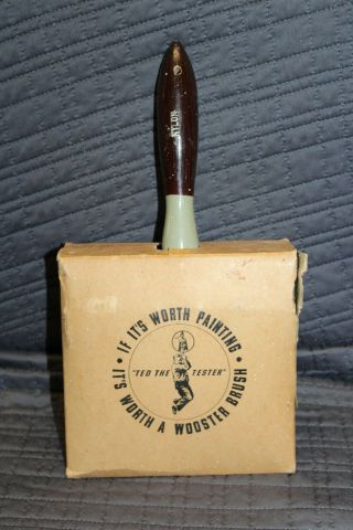Vintage Wooster 6 Nc - 80a Nylon Paint Brush Made In Usa