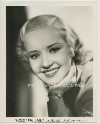 Betty Grable Hold Em Jail Early Vintage Portrait Photo 1932