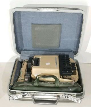 Vintage Stenograph Shorthand Machine Reporter Model Sampsonite Case 1980 