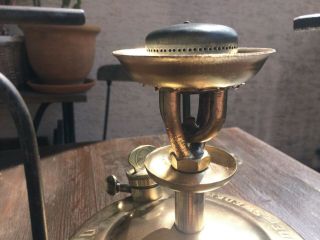 VINTAGE Brass Camp Stove OPTIMUS No 1S Made in Sweden 2