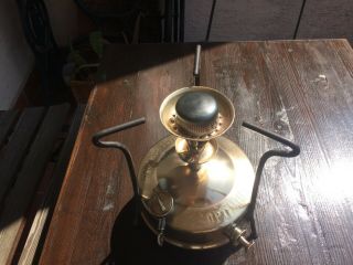 VINTAGE Brass Camp Stove OPTIMUS No 1S Made in Sweden 5
