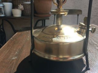 VINTAGE Brass Camp Stove OPTIMUS No 1S Made in Sweden 8