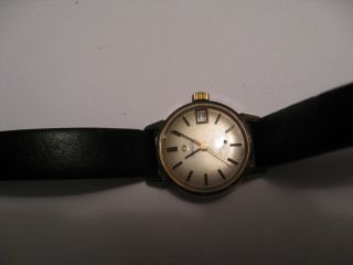 Vintage Omega Ladymatic Wrist Watch Leather Band
