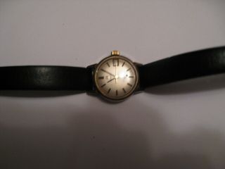 Vintage Omega Ladymatic Wrist Watch leather band 3