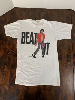 Rare Vintage Michael Jackson Tour T Shirt 1984 Screen Stars Med