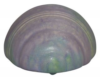 Vintage Roseville Pottery Imperial II Mottled Purple Art Deco Wall Pocket 1263 5