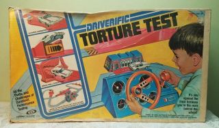 Vintage 1976 Ideal Driverific Torture Test W/org.  Box Slot Car Type Track