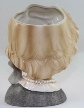 Vintage Relpo 2163 Lady Head Vase Planter 3