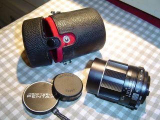 Takumar Asahi Lens 1:2.  8/105 Vintage In Case From Spotmatic F Pentax