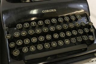 Smith - Corona ' Silent ' Flattop Style Portable Typewriter In Case - Vintage 2