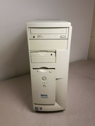 Vintage Dell Dimension Xps T600 Desktop Pentium Iii 600mhz/256mb/13.  6gb No Os