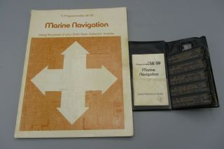 Vintage Texas Instruments Ti - 59 Ti - 58 Marine Navigation Module / Rom Software 5