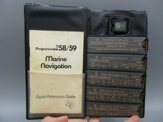 Vintage Texas Instruments TI - 59 TI - 58 Marine Navigation Module / ROM Software 5 2