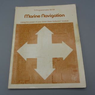 Vintage Texas Instruments TI - 59 TI - 58 Marine Navigation Module / ROM Software 5 8