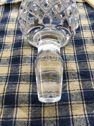 Vintage Waterford Crystal Lismore Roly Poly Decanter w Stopper/ Ireland 8