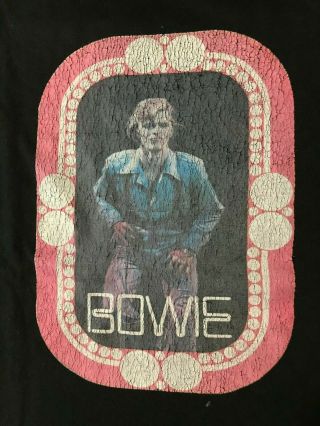 Vintage 80s David Bowie Single Stitch T - Shirt Ziggy Stardust Duke Glam Rock