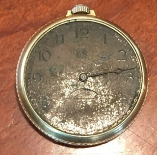 Vtg.  1929 Hamilton Pocket Watch 14 GF Case,  Grade 912,  Size 12S,  17J, 2
