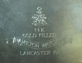 Vtg.  1929 Hamilton Pocket Watch 14 GF Case,  Grade 912,  Size 12S,  17J, 7