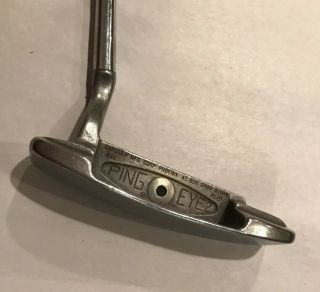Vintage Ping Eye 2 Black Dot Stainless Putter Right Handed 36”