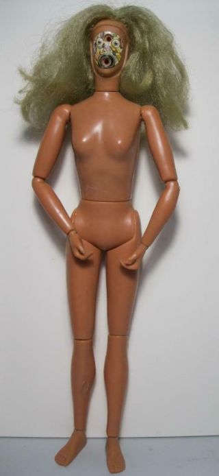 Vintage Kenner 1973 Fembot Bionic Woman Jamie Sommers Nude 13 " Doll Robot Face