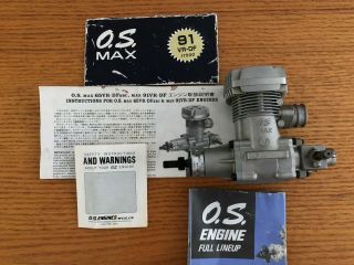 Os 91 Vr Df Max Rc Rear Rotary Model Airplane Engine Vintage Glow Motor