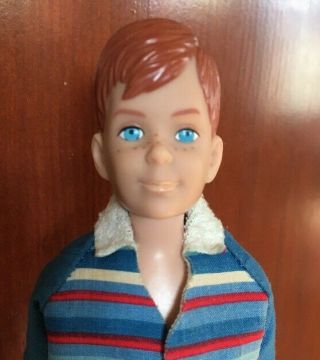 Vintage 1965 Barbie Ricky Doll In Outfit With Pajamas