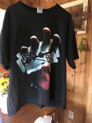 Vintage 1980 Judas Priest British Steel Concert T - Shirt.  Rare.