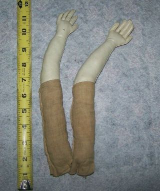 Antique Leather French Fashion Doll Arms