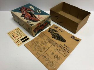 Vintage Mr.  Stp Mustang Funny Car Model 1/25 Box,  Directions,  Decals Only