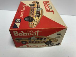 Vintage 1968 MPC GTO Bobcat Funny Car Model Box,  Directions,  Decals Only 5