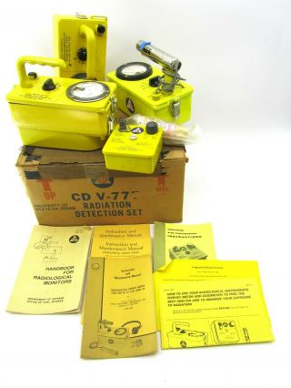 Vtg 62 - 63 Lionel Cd V700 6b Radiation Detection Set With Orig Box & Booklets