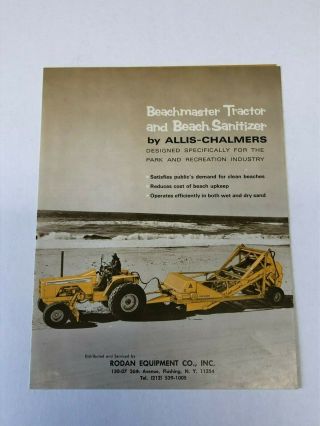 Vintage Allis Chalmers 190 Beachmaster Brochure