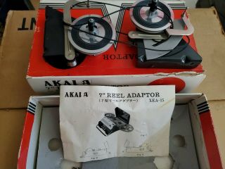 Vintage Akai Xea - 15 7” Adapter X - V Cross Field Portable Reel To Reel Recorder