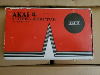 Vintage AKAI XEA - 15 7” Adapter X - V Cross Field Portable Reel To Reel Recorder 2