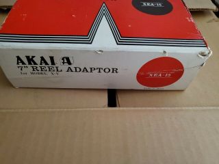 Vintage AKAI XEA - 15 7” Adapter X - V Cross Field Portable Reel To Reel Recorder 4