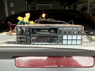 Vintage Car Stereo Cassette Player Am/fm Alpine 7272