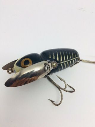 Vintage Tough Early Heddon Crazy Crawler Fishing Lure 2100 Great Color