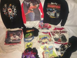 Vintage 90s Kids Clothes: Disney,  Nicktoons,  Fantasia,  Warner Bros,  Stimpy,  Glow