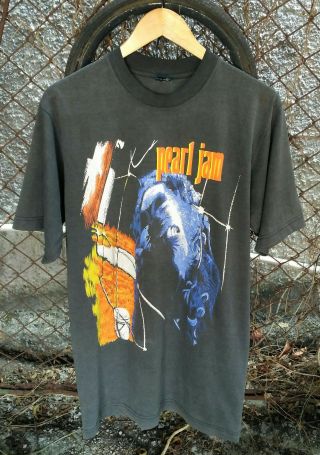 Vintage Bootleg 90s Pearl Jam " Animal " T - Shirt Size Medium,  Nirvana,  Sonic Youth