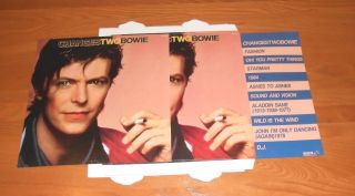 David Bowie Changes One And Two Store Display Mobile Poster Vintage