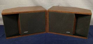 2 Vintage Bose 201 Series Ii 2 - Way Stereo Direct Reflecting Bookshelf Speakers