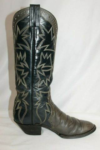 Laramie Vintage Hand Made Womens 7 Leather Western Cowboys Boots USA Made GUC 2