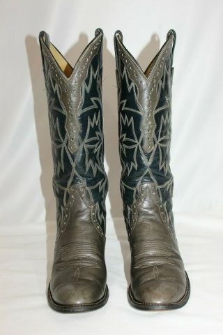 Laramie Vintage Hand Made Womens 7 Leather Western Cowboys Boots USA Made GUC 6