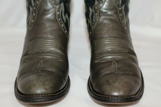 Laramie Vintage Hand Made Womens 7 Leather Western Cowboys Boots USA Made GUC 7