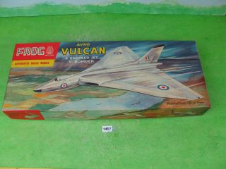 Vintage Model Kit Empty Box Only For Frog Avro Vulcan 1/96 Aircraft 1497