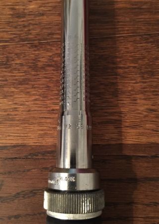 Vintage NAPA Flex head Torque Wrench 1/2Dr Micrometer Type K - D Tools No.  3266 4